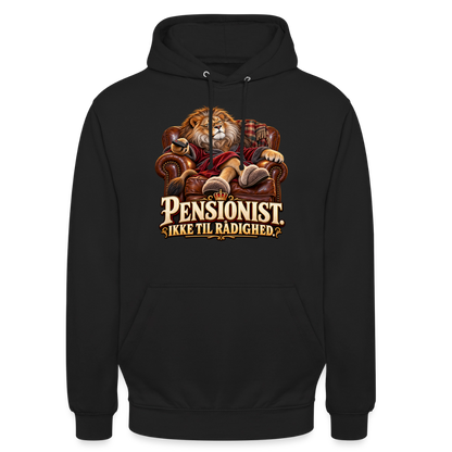 CityShirts - Hoodie - Pensionist. Ikke til rådighed. - CS030 - sort