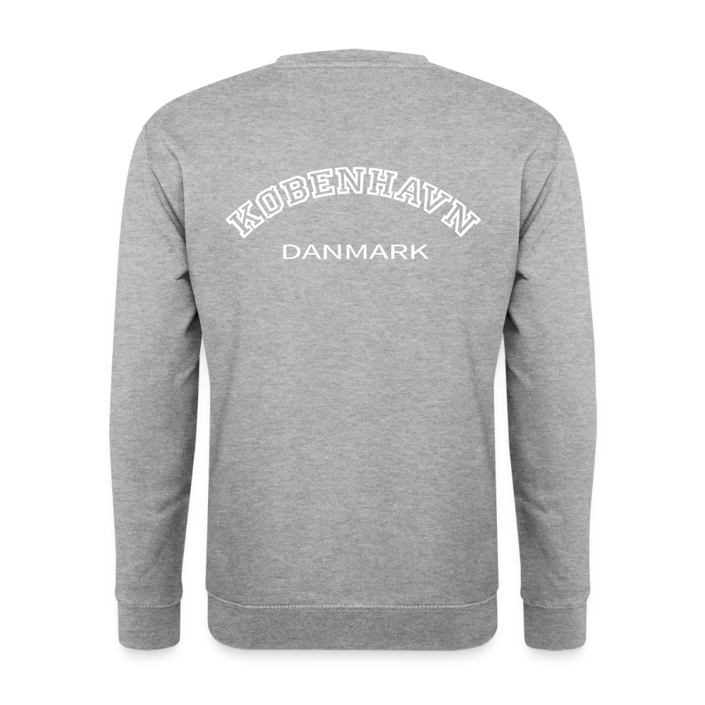 sweatshirt unisex - København - hvidgrå meleret