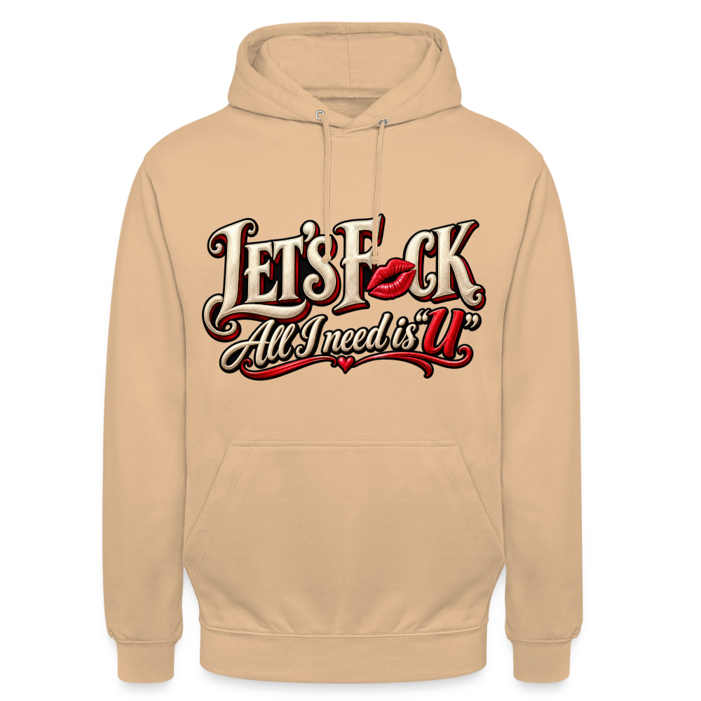 CityShirts - Hoodie - Let’s F CK – All I need is U - CS002 - fersken