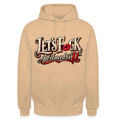 CityShirts - Hoodie - Let’s F CK – All I need is U - CS002 - fersken