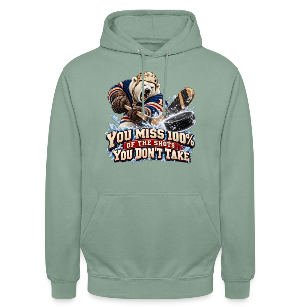 CityShirts - Hoodie - Take the shot - CS001 - grågrøn