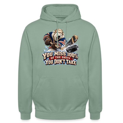CityShirts - Hoodie - Take the shot - CS001 - grågrøn