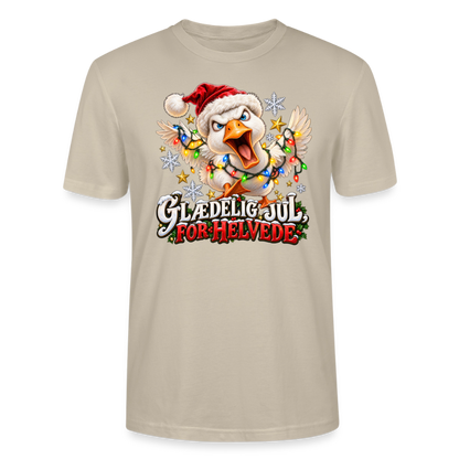 CityShirts - T-shirt - Glædelig jul, for helvede – julegås - CS025 - beige