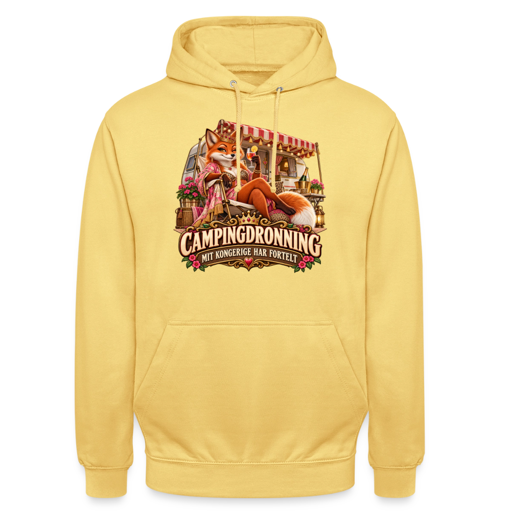 CityShirts - Hoodie - Campingdronning – Mit kongerige har fortelt - CS042 - citrongul
