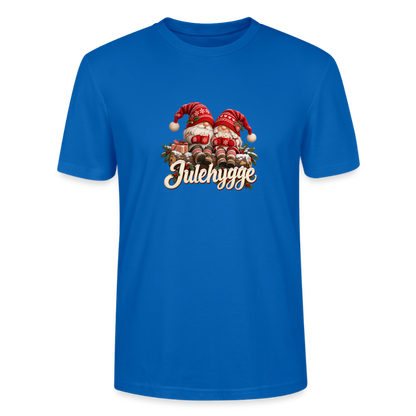 CityShirts - T-shirt - Julehygge – nisser og varm kakao - CS062 - påfugleblå