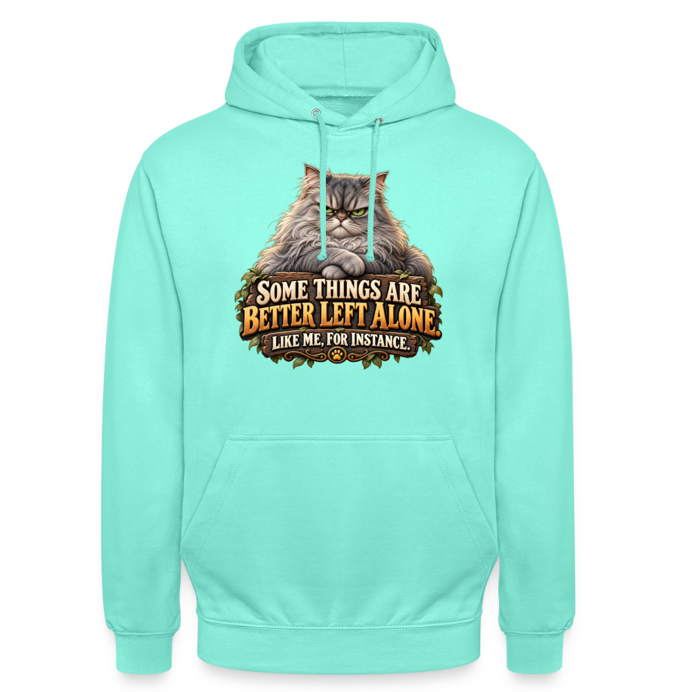 CityShirts - Hoodie - Better left alone – Like me, for instance - CS015 - mint