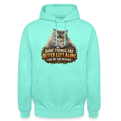 CityShirts - Hoodie - Better left alone – Like me, for instance - CS015 - mint