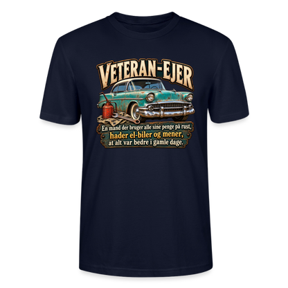 CityShirts - T-shirt - Veteran-ejer - CS017 - marineblå