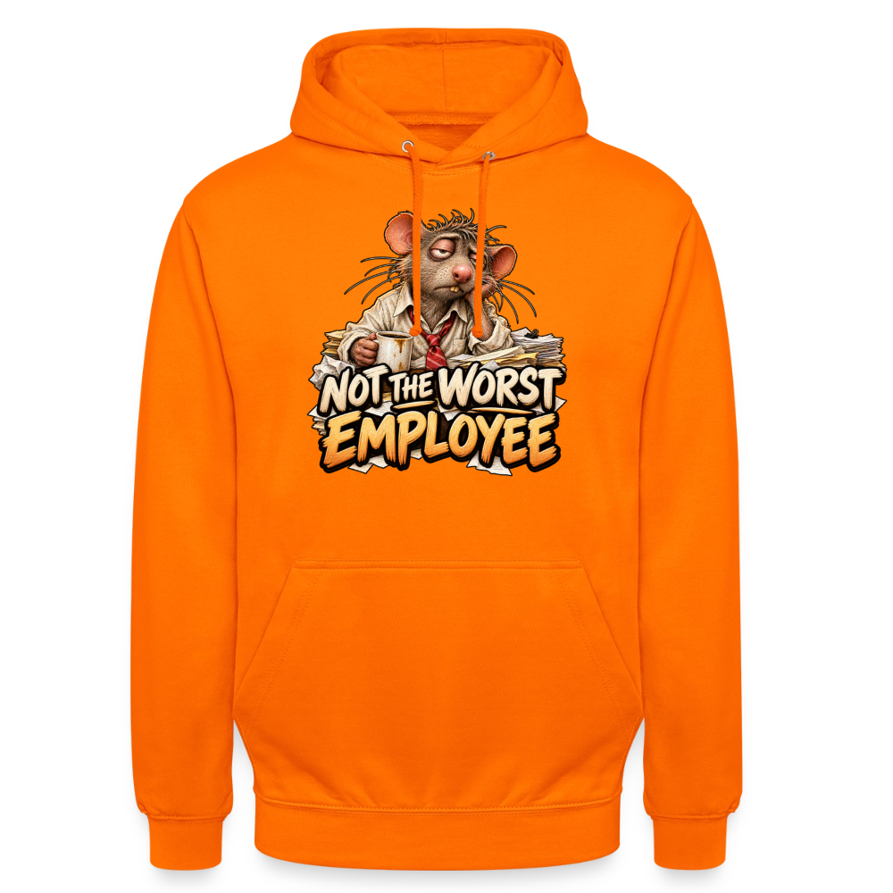 CityShirts - Hoodie - Not the worst employee - CS020 - orange