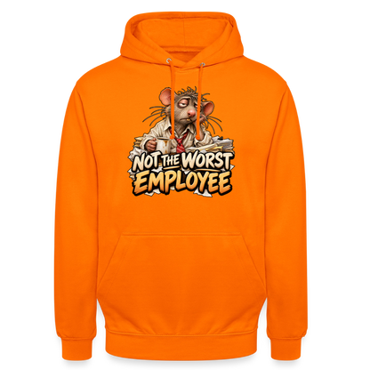 CityShirts - Hoodie - Not the worst employee - CS020 - orange