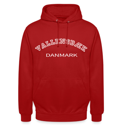 CityShirt - Hoodie - Vallensbæk - rød
