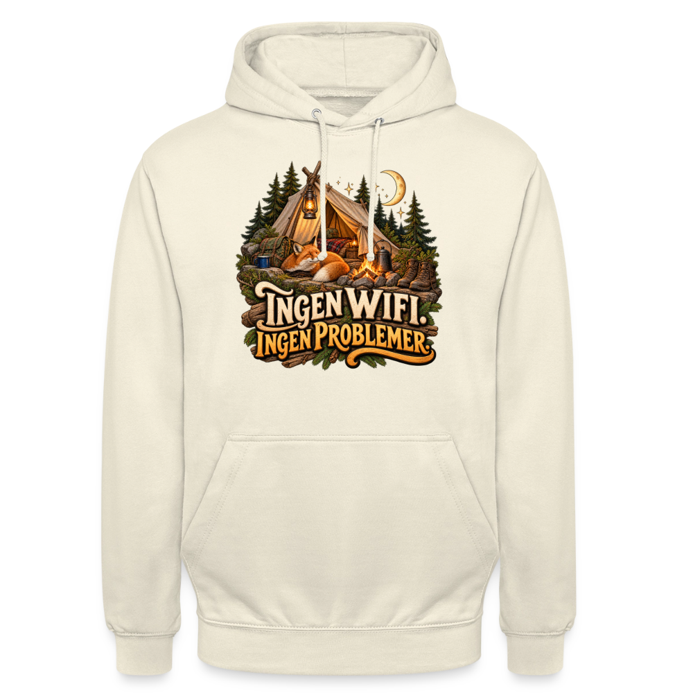 CityShirts - Hoodie - Ingen WiFi. Ingen problemer. - CS036 - vaniljemilkshake