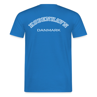 Herre-T-shirt - København - kongeblå