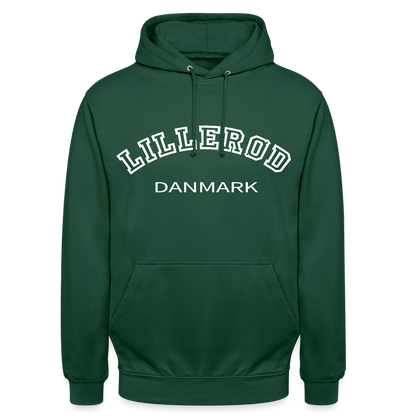 CityShirt - Hoodie - Lillerød - flaskegrøn