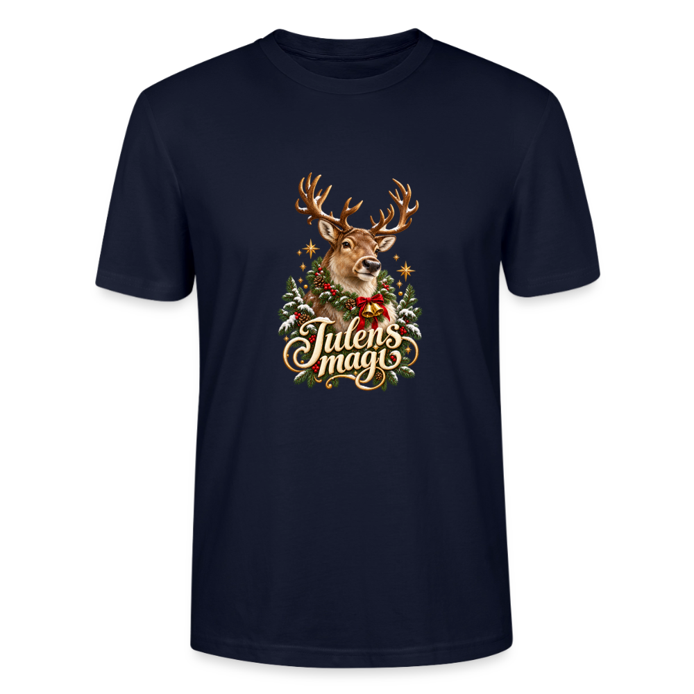 CityShirts - T-shirt - Julens magi – rensdyr - CS065 - marineblå