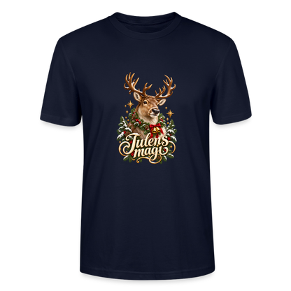 CityShirts - T-shirt - Julens magi – rensdyr - CS065 - marineblå