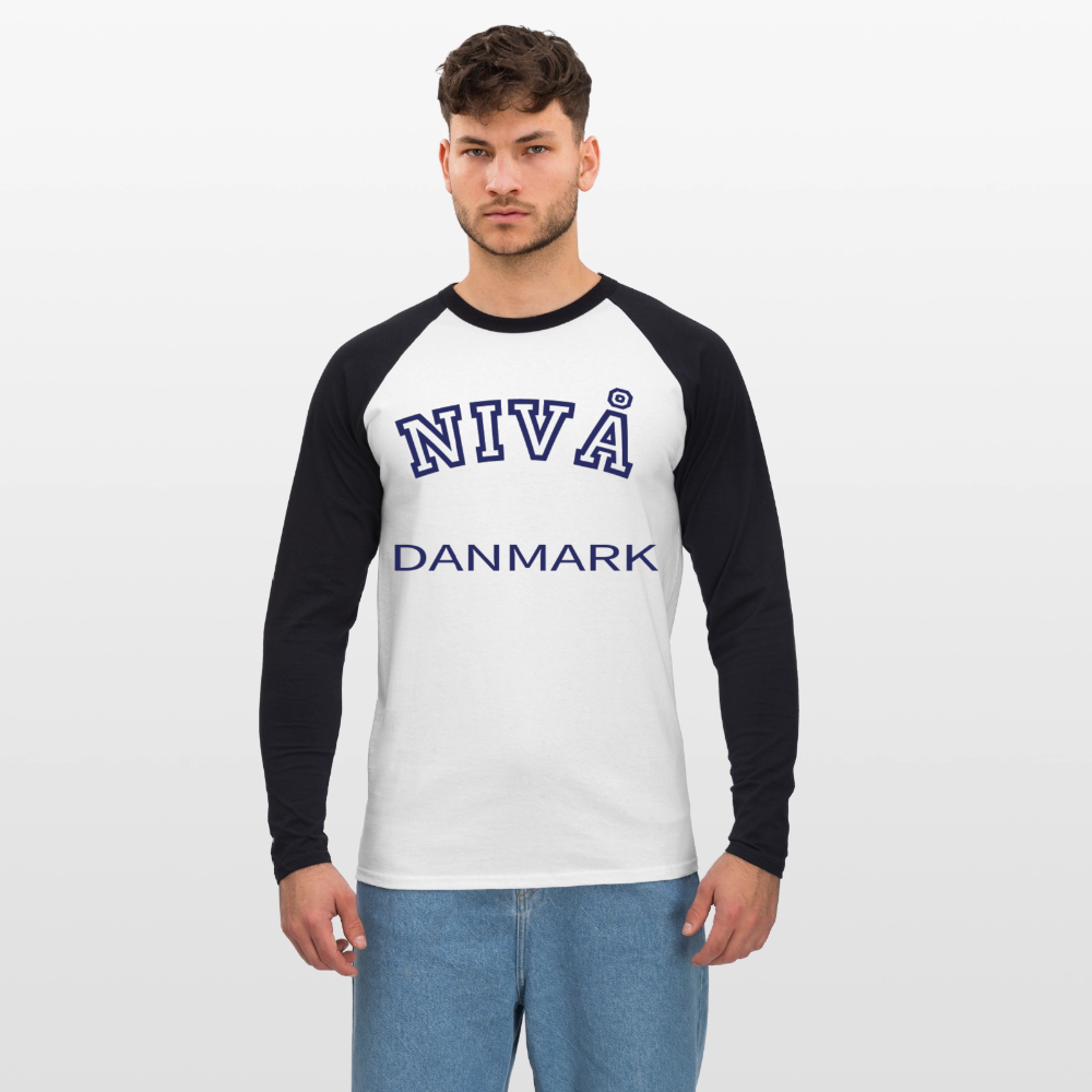 CityShirt - Baseball T-Shirt - Nivå - hvid/sort