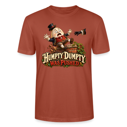 CityShirts - T-shirt - Humpty Dumpty was pushed - CS016 - terrakotta