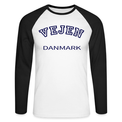 CityShirt - Baseball T-Shirt - Vejen - hvid/sort