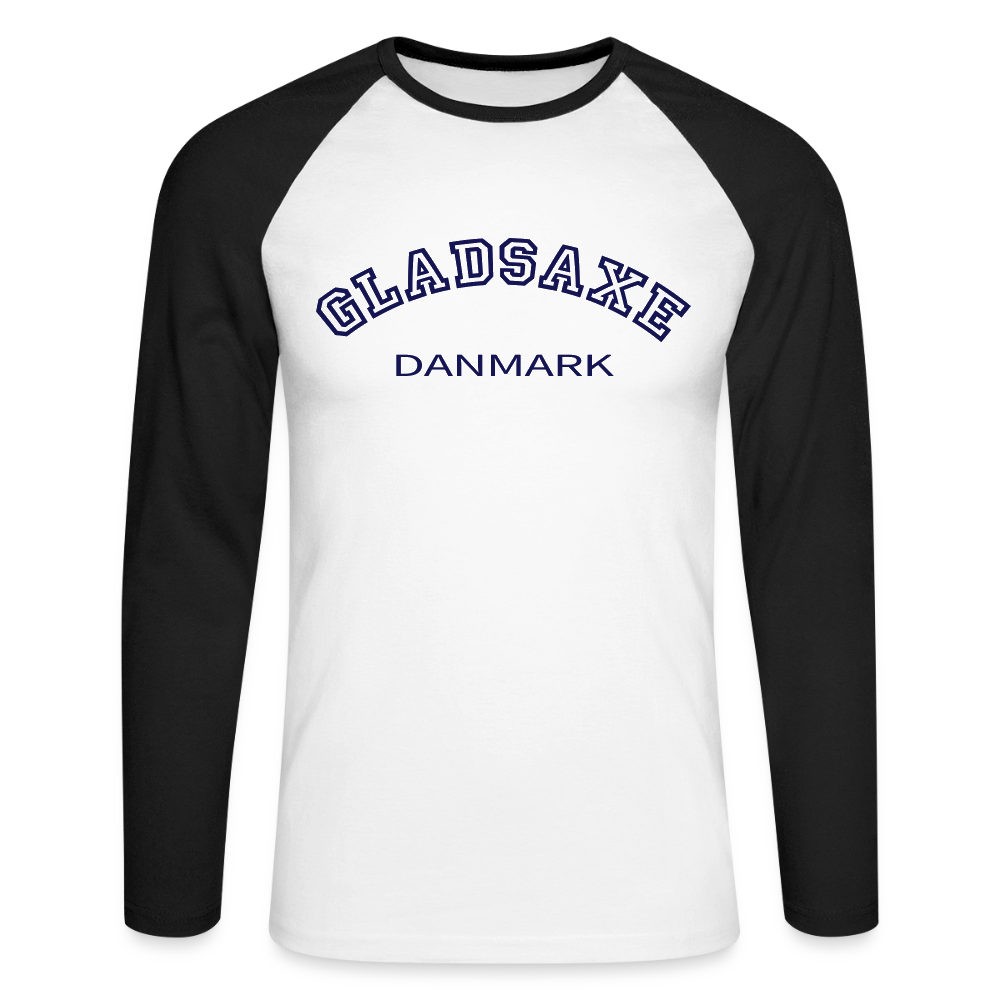CityShirt - Baseball T-Shirt - Gladsaxe - hvid/sort