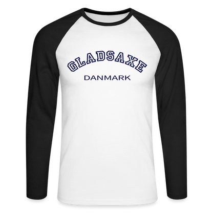 CityShirt - Baseball T-Shirt - Gladsaxe - hvid/sort