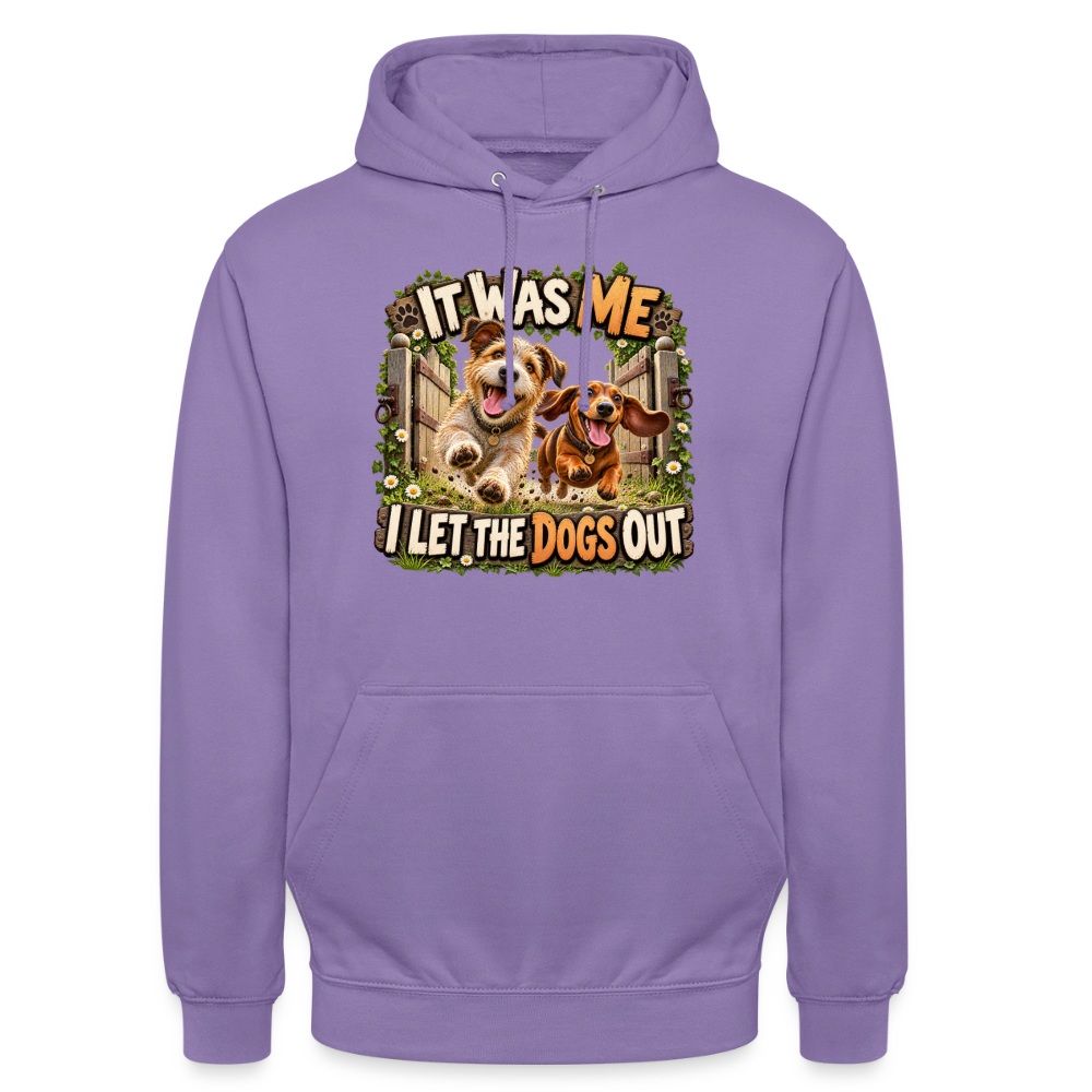 CityShirts - Hoodie - It was me – I let the dogs out - CS013 - lavendel