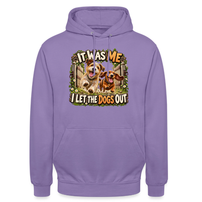 CityShirts - Hoodie - It was me – I let the dogs out - CS013 - lavendel
