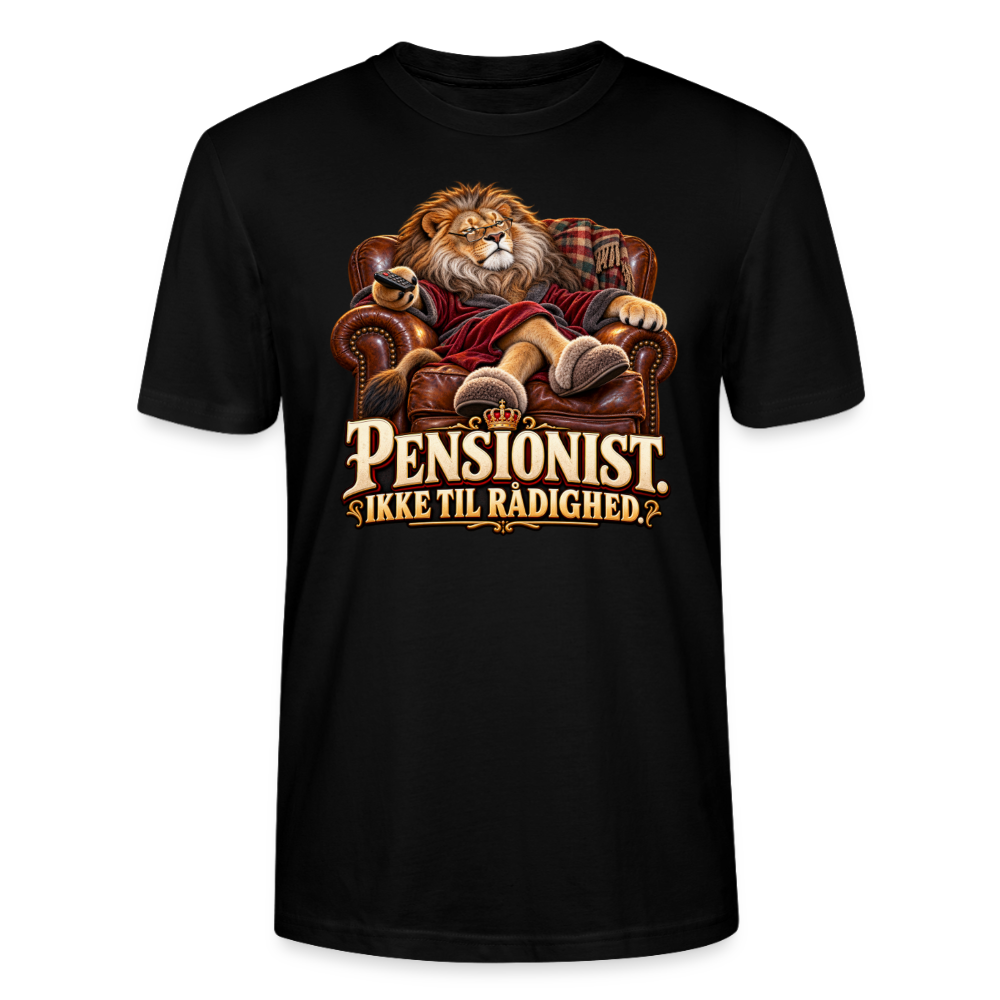 CityShirts - T-shirt - Pensionist. Ikke til rådighed. - CS030 - sort