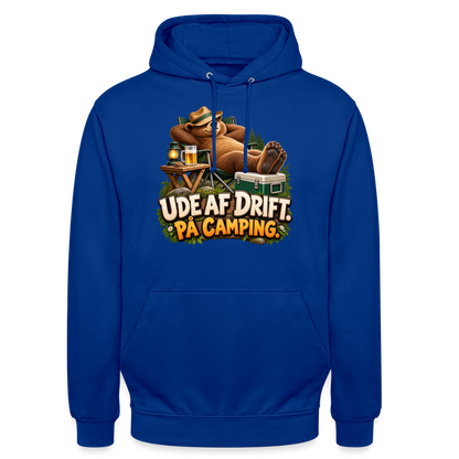 CityShirts - Hoodie - Ude af drift. På camping. - CS035 - kongeblå