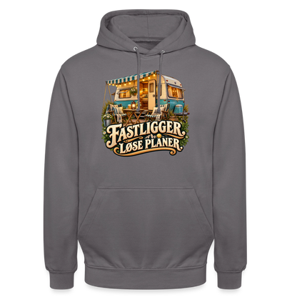 CityShirts - Hoodie - Fastligger. Løse planer. - CS031 - mellemgrå