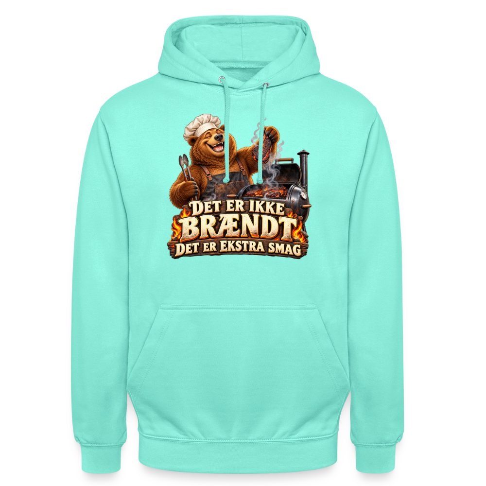 CityShirts - Hoodie - Det er ikke brændt – Det er ekstra smag - CS046 - mint