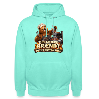 CityShirts - Hoodie - Det er ikke brændt – Det er ekstra smag - CS046 - mint