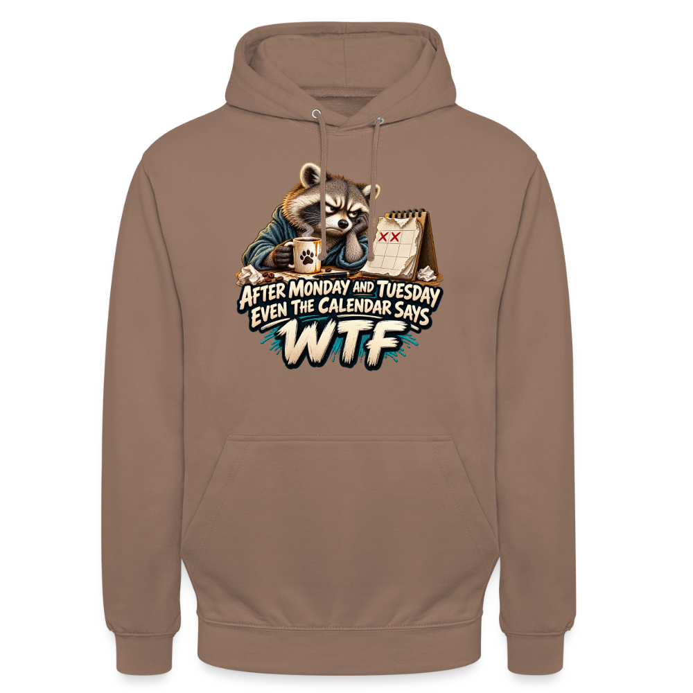 CityShirts - Hoodie - Even the calendar says WTF - CS014 - mokka