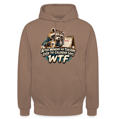 CityShirts - Hoodie - Even the calendar says WTF - CS014 - mokka