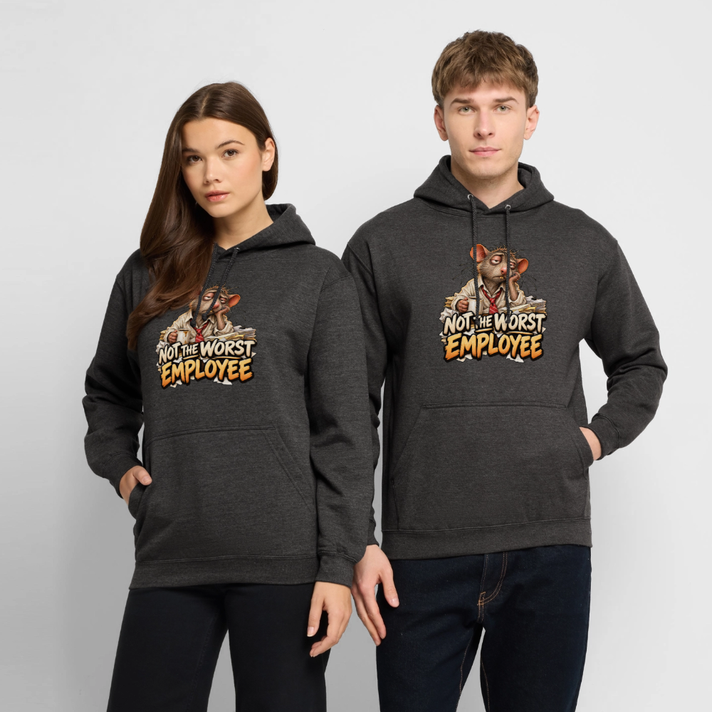 CityShirts - Hoodie - Not the worst employee - CS020 - charcoal