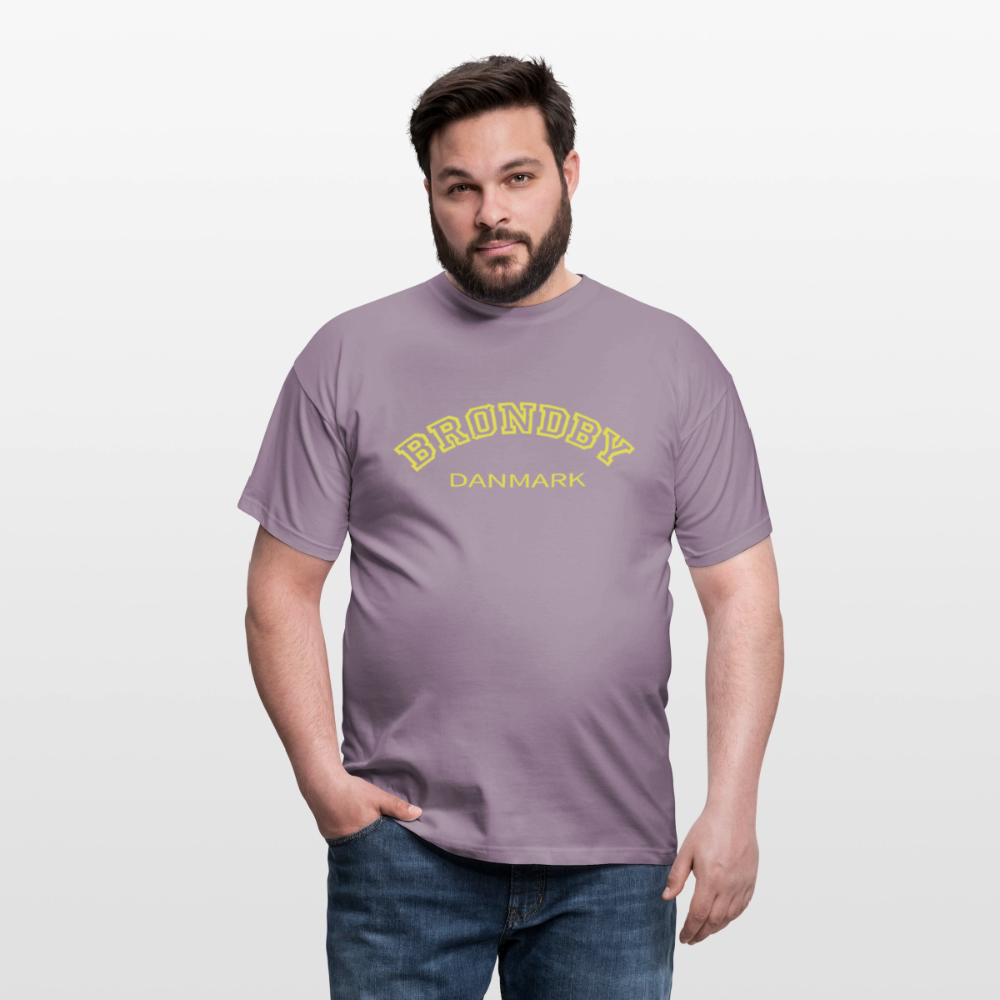 Herre-T-shirt - Brøndby - lillagrå 