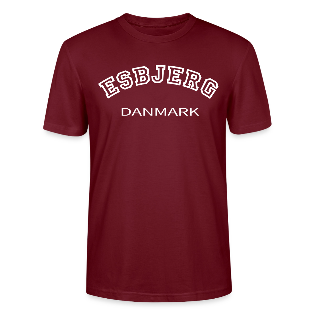 CityShirt - T-shirt - Esbjerg - burgunder-rød