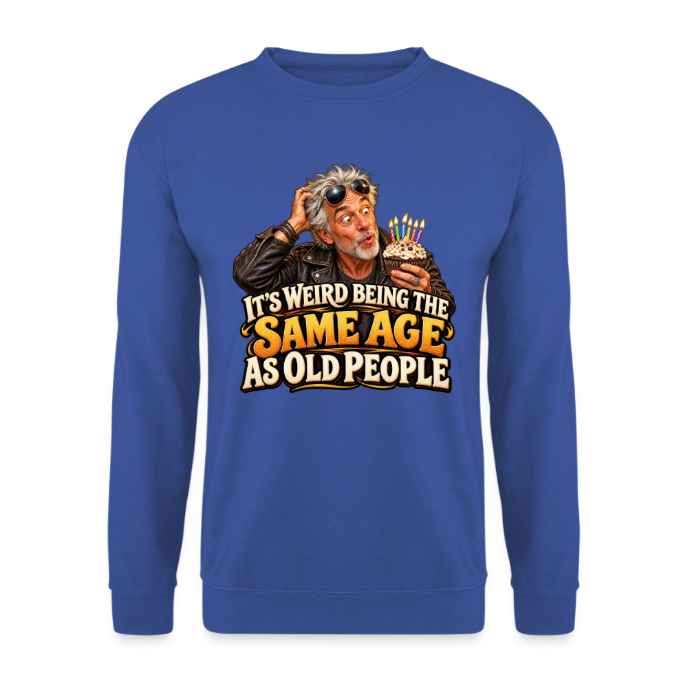 CityShirts - Sweatshirt - Same age as old people - CS018 - kongeblå