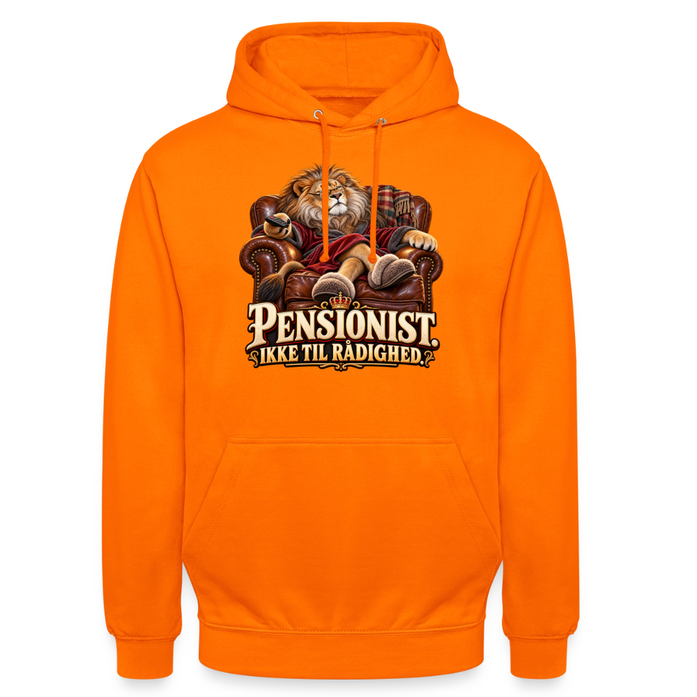 CityShirts - Hoodie - Pensionist. Ikke til rådighed. - CS030 - orange