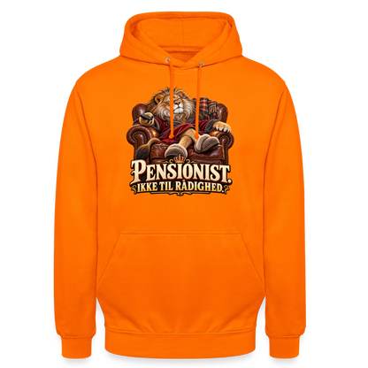 CityShirts - Hoodie - Pensionist. Ikke til rådighed. - CS030 - orange
