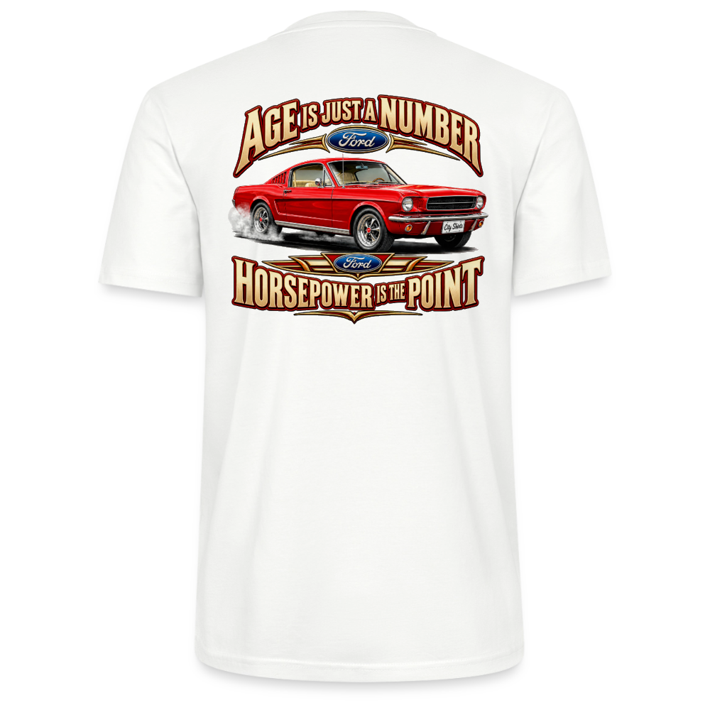 Carshirt T204 Ford - hvid