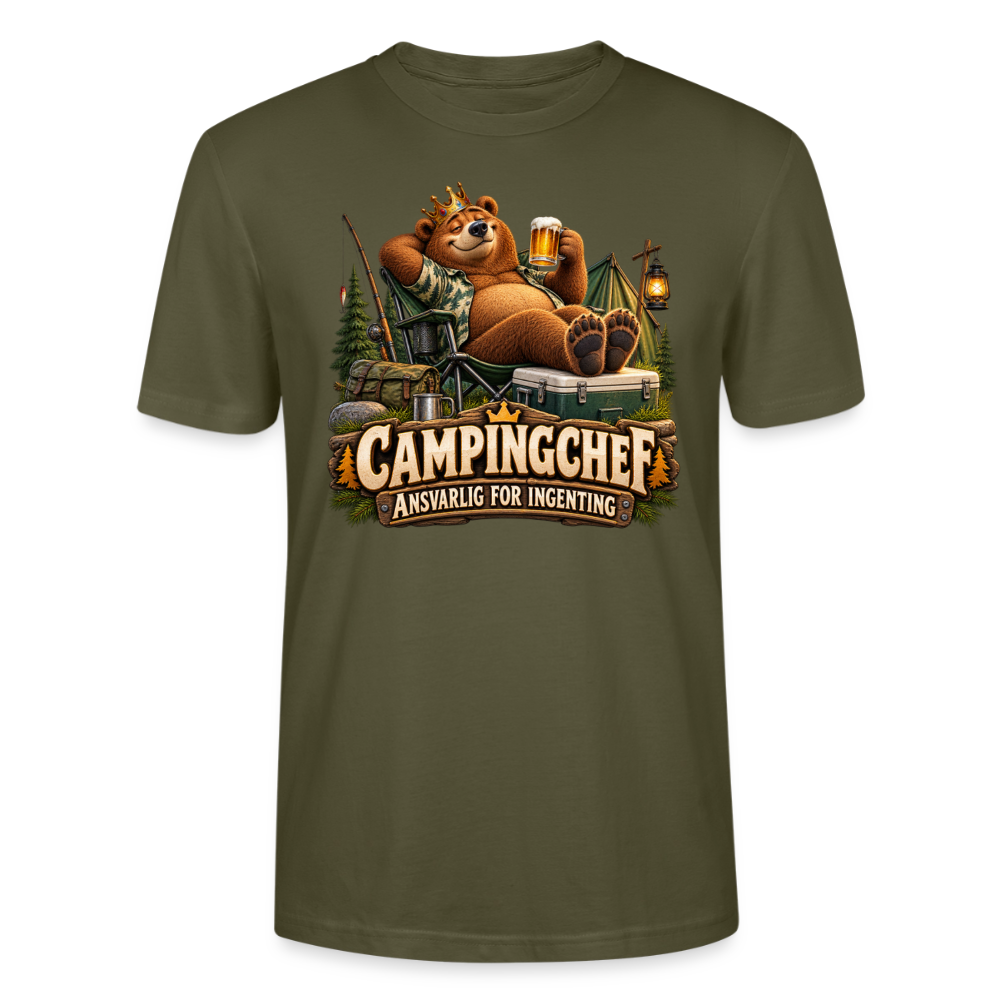 CityShirts - T-shirt - Campingchef – Ansvarlig for ingenting - CS038 - khaki