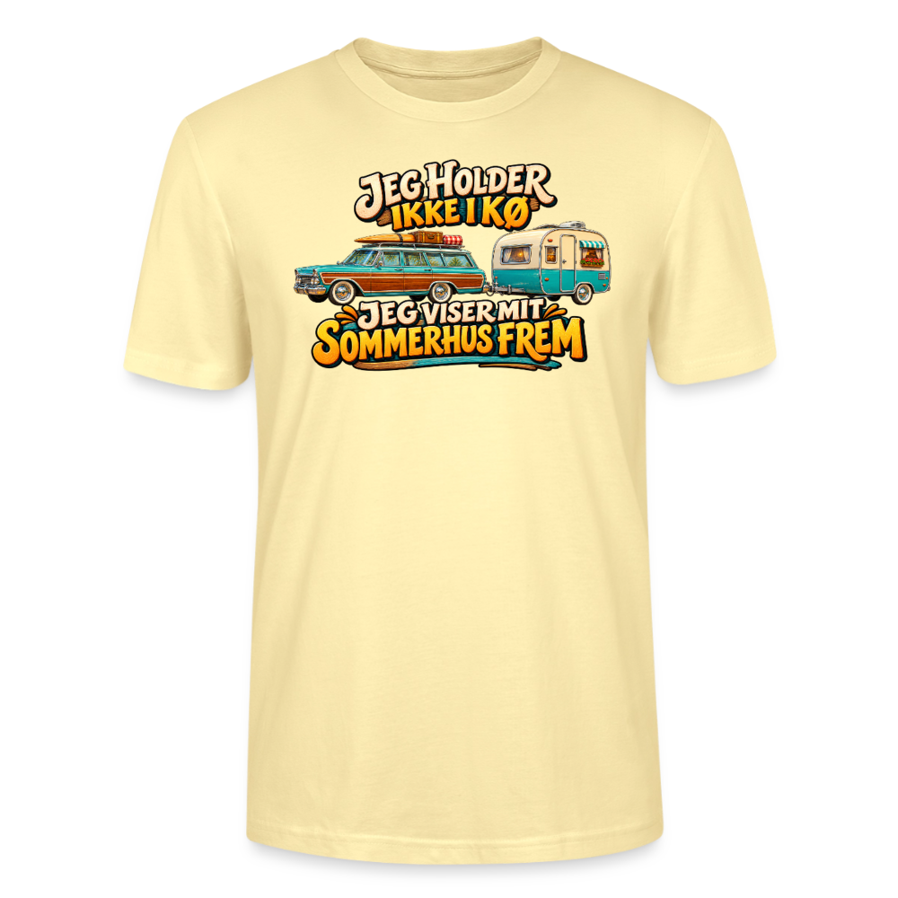 CityShirts - T-shirt - Jeg holder ikke i kø – Jeg viser mit sommerhus frem - CS034 - cremefarvet