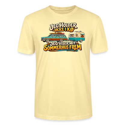 CityShirts - T-shirt - Jeg holder ikke i kø – Jeg viser mit sommerhus frem - CS034 - cremefarvet