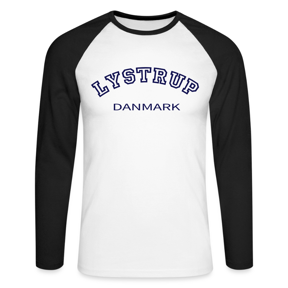 CityShirt - Baseball T-Shirt - Lystrup - hvid/sort