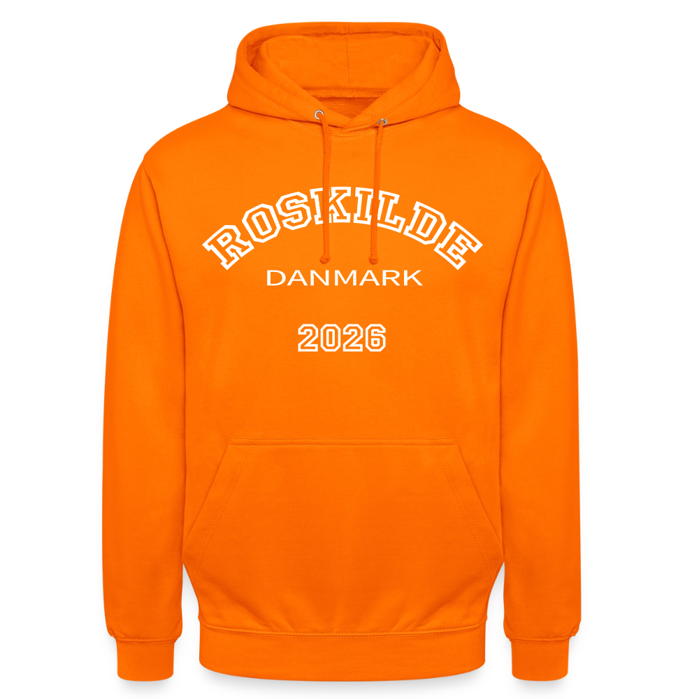 Hættetrøje unisex - Roskilde 2026 - orange