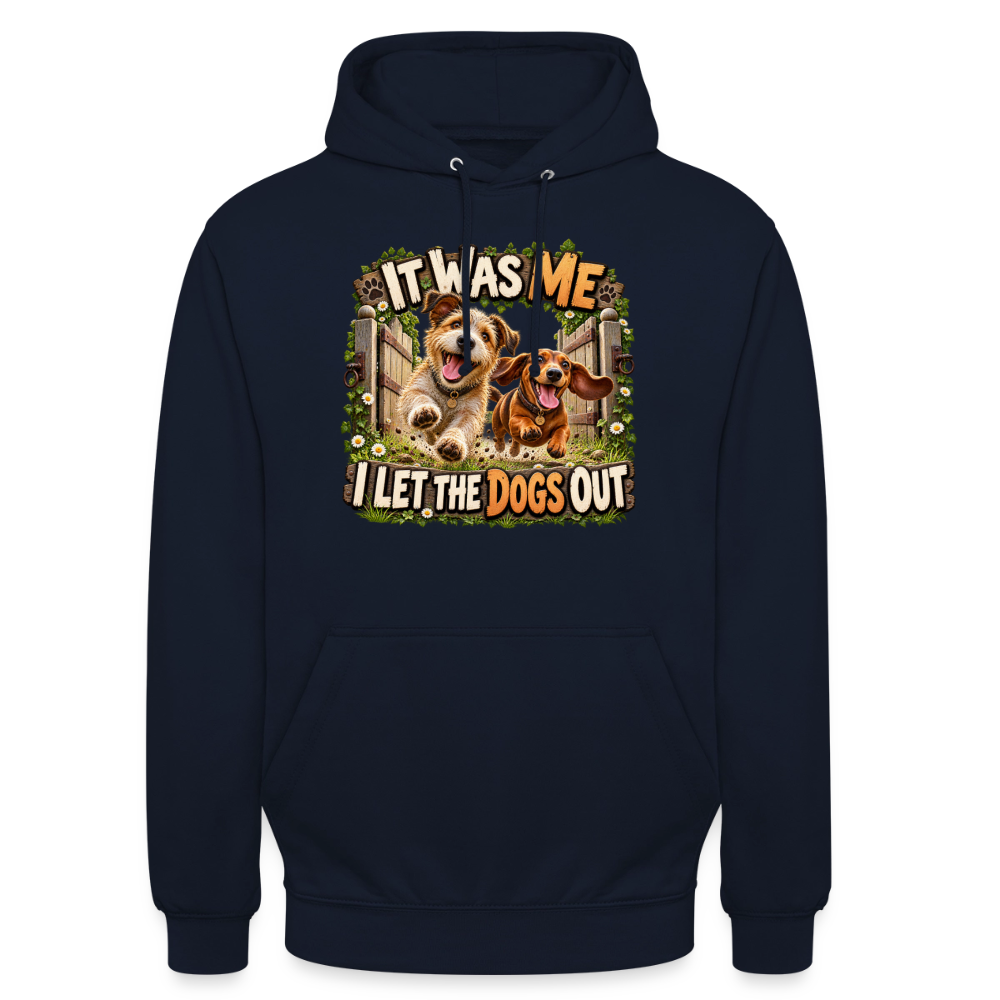 CityShirts - Hoodie - It was me – I let the dogs out - CS013 - marineblå