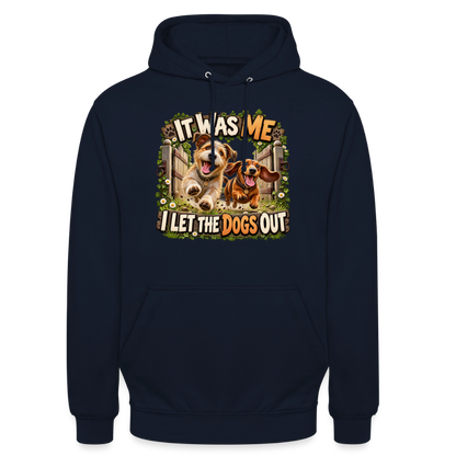 CityShirts - Hoodie - It was me – I let the dogs out - CS013 - marineblå