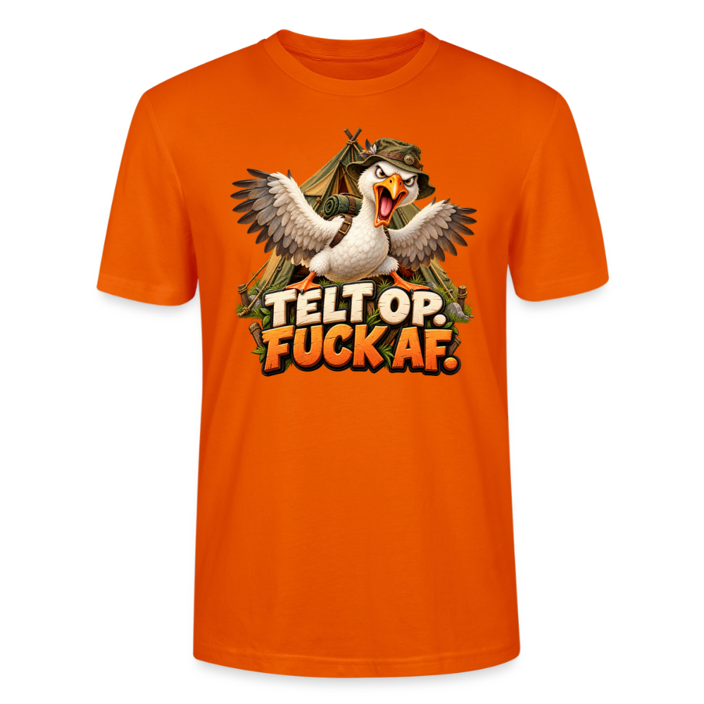 CityShirts - T-shirt - Telt op. Fuck af. - CS037 - mørk orange