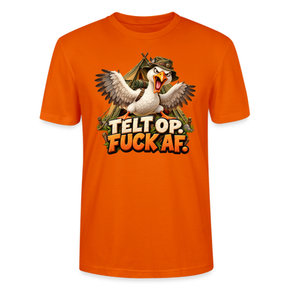 CityShirts - T-shirt - Telt op. Fuck af. - CS037 - mørk orange